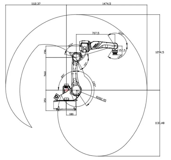Промышленный сварочный робот Robotmeta RM 1880/25 HW