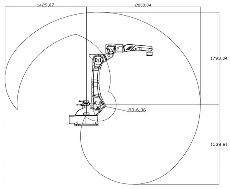 Промышленный сварочный робот Robotmeta RM 2000/10 HW